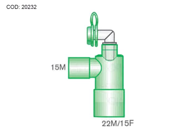 RACCORDO GOMITO 15M-22M/15F + PRESA 7.6 MM - immagine 2